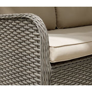 Dellonda Chester Rattan Wicker Outdoor 5-Seater Corner Sofa Set 4pc Dellonda - Dynamic Drive