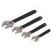 Sealey Adjustable Wrench Set 4pc Ni-Fe Finish AK9935 Sealey - Dynamic Drive