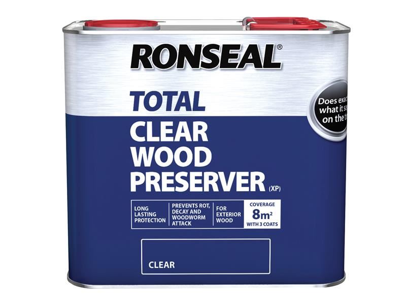 Ronseal Trade Total Wood Preserver Clear 2.5 litre Ronseal - Dynamic Drive