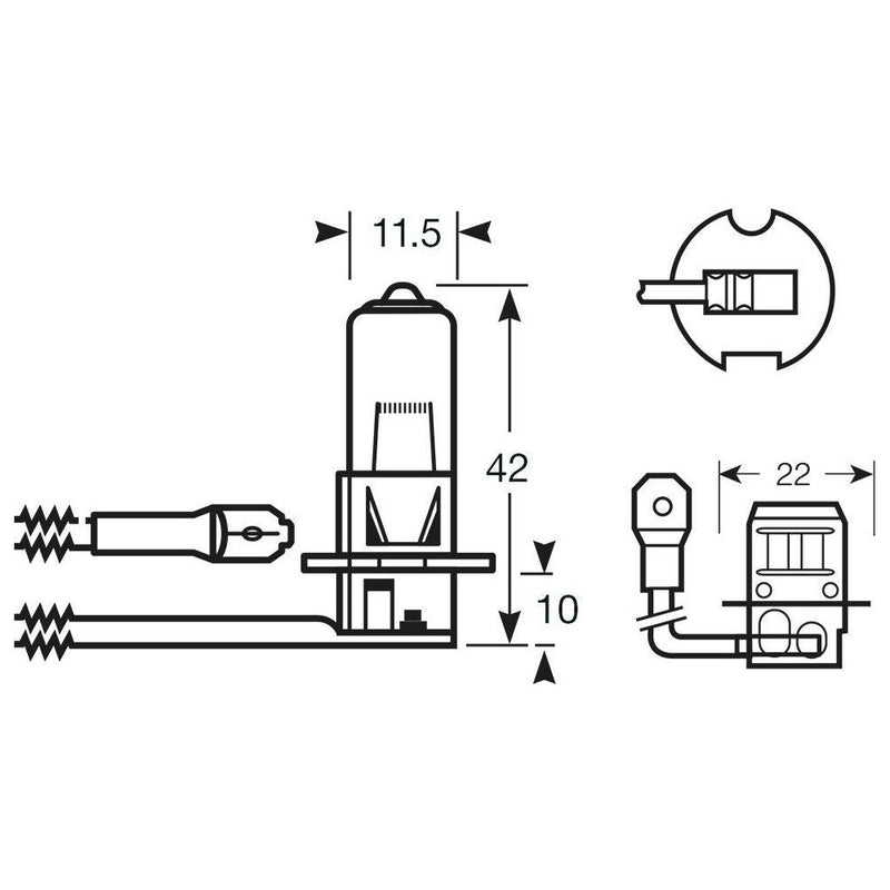 RING R462 Halogen Lamp 12V, 35W H3 Ring Automotive - Dynamic Drive