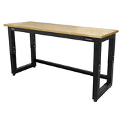 Sealey Steel Adjustable Workbench with Wooden Worktop 1830mm Heavy-Duty APMS22 Sealey - Dynamic Drive