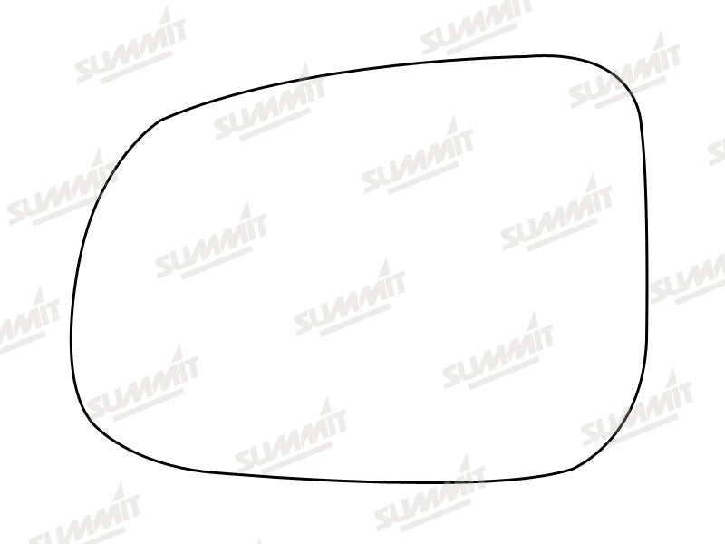 Summit Stick-On Standard Mirror Glass fits Volvo S60 10 on LHS Summit - Dynamic Drive