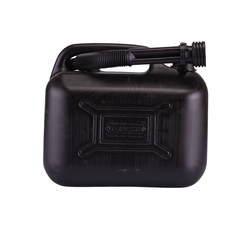Draper Plastic Fuel Can, 5L, Black 09053 Draper - Dynamic Drive