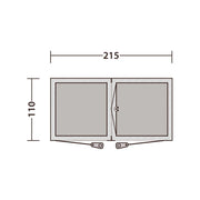 Outwell Seahaven Comfort Station Double Shower Toilet Tent Outwell - Dynamic Drive