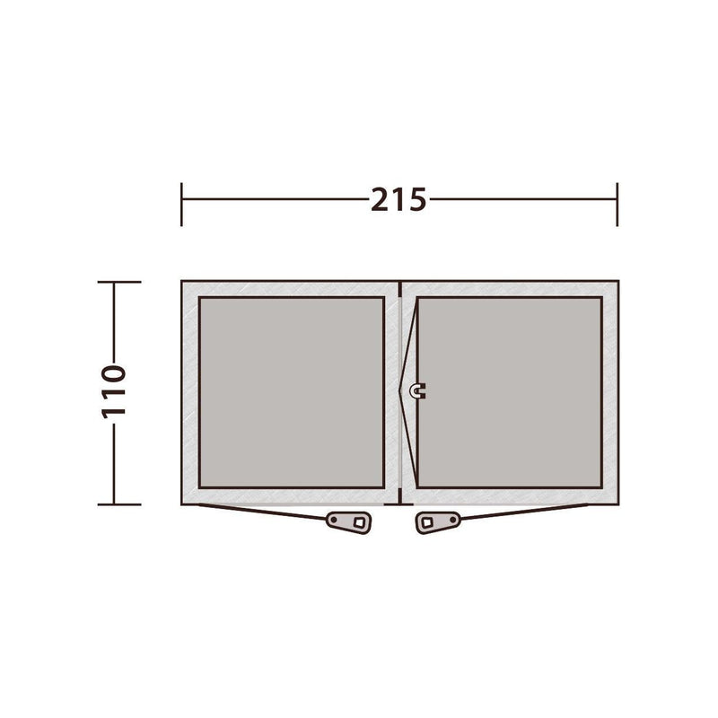 Outwell Seahaven Comfort Station Double Shower Toilet Tent Outwell - Dynamic Drive