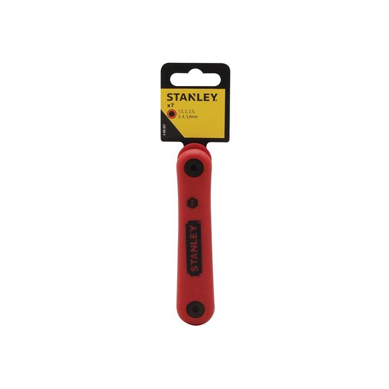 Stanley® Hand Tools Metric Folding Hexagon Key Set,7 Piece STANLEY® Hand Tools - Dynamic Drive