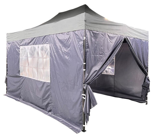 Sides for Louisiana Pavillion in grey (2 x doors, 2 x windows) Unbranded - Dynamic Drive