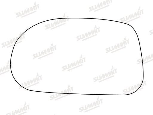 Summit Stick-On Standard Mirror Glass fits Fiat Bravo Brava 95 to 01 LHS Summit - Dynamic Drive