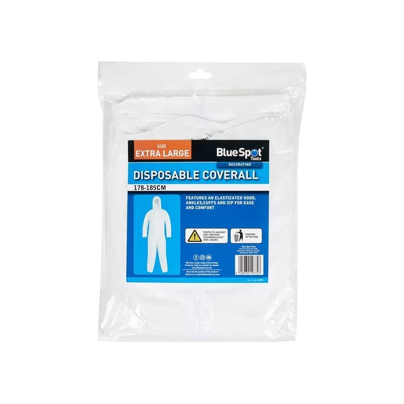 Bluespot Tools Disposable Coverall - XL (178-185cm) BlueSpot Tools - Dynamic Drive