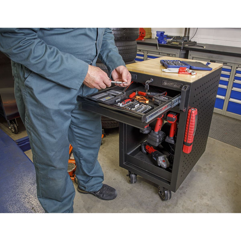 Sealey 8 Power Tool Rack Trolley 450mm APPTR8 Sealey - Dynamic Drive