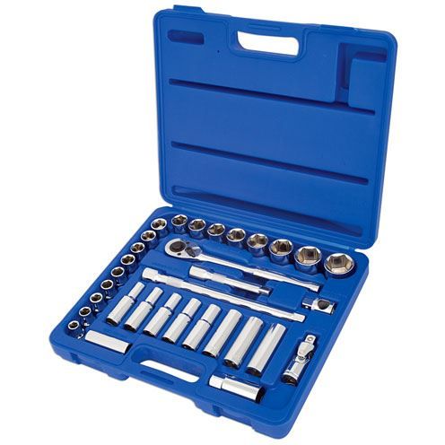 Laser Socket Set 1/2"D 32pc 3284 Laser - Dynamic Drive