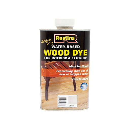 Rustins Quick Dry White Wood Dye 250ml Rustins - Dynamic Drive