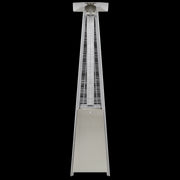 Dellonda Pyramid Gas Patio Heater 13kW Commercial Garden Use Stainless Steel Dellonda  - Dynamic Drive