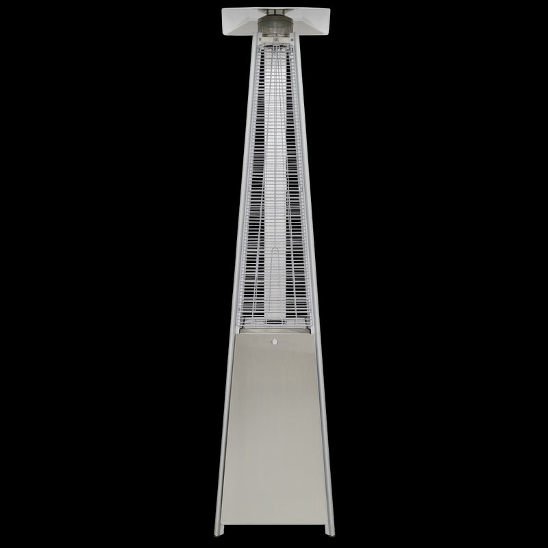Dellonda Pyramid Gas Patio Heater 13kW Commercial Garden Use Stainless Steel Dellonda  - Dynamic Drive