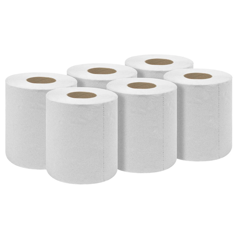 Sealey 2-Ply Embossed White Paper Roll 60m - Pack of 6 WHT60 Sealey - Dynamic Drive