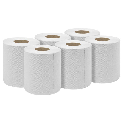 Sealey 2-Ply Embossed White Paper Roll 60m - Pack of 6 WHT60 Sealey - Dynamic Drive