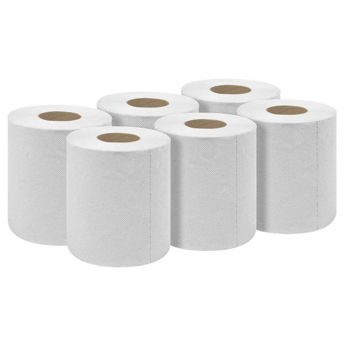 Sealey 2-Ply Embossed White Paper Roll 60m - Pack of 6 WHT60 Sealey - Dynamic Drive