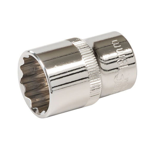Silverline Socket 1/2" Drive 12pt Metric 19mm Silverline - Dynamic Drive