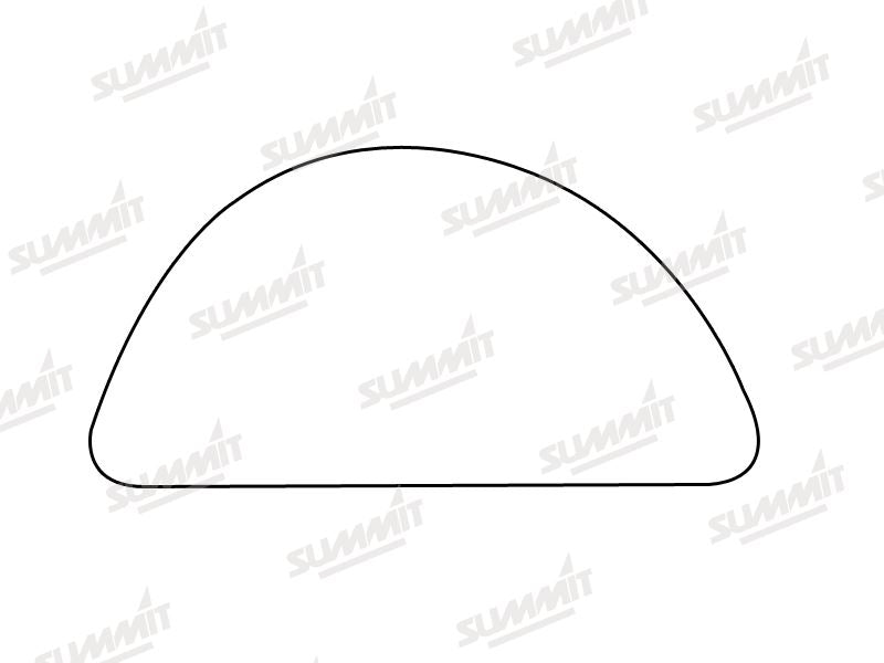 Summit Stick-On Commercial Lower Blind-Spot Mirror Glass fits Ford Transit LHS Summit - Dynamic Drive