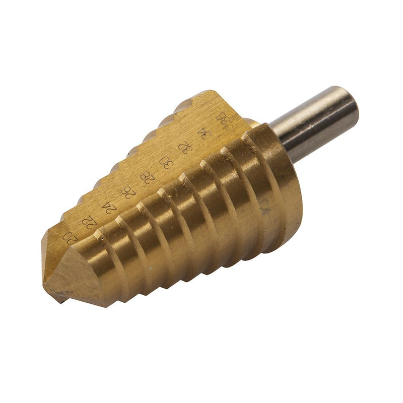 Silverline Titanium-Coated HSS Step Drill 20 - 36mm Silverline - Dynamic Drive