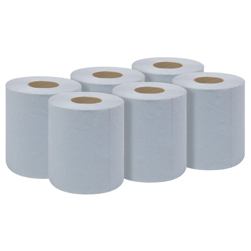 Sealey 2-Ply Embossed Blue Paper Roll 60m - Pack of 6 BLU60 Sealey - Dynamic Drive