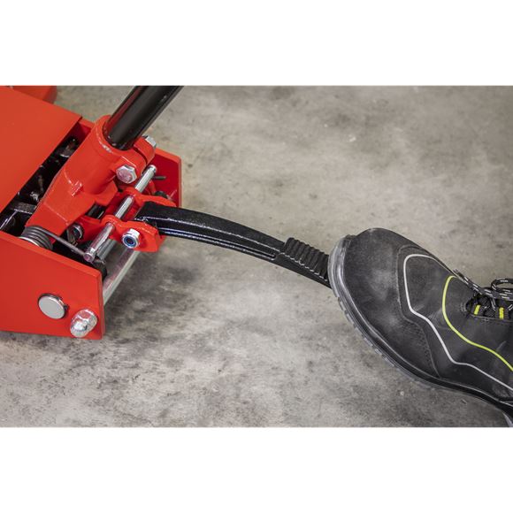 Sealey Trolley Jack 3tonne Long Reach High Lift Commercial 3000HLC Sealey  - Dynamic Drive