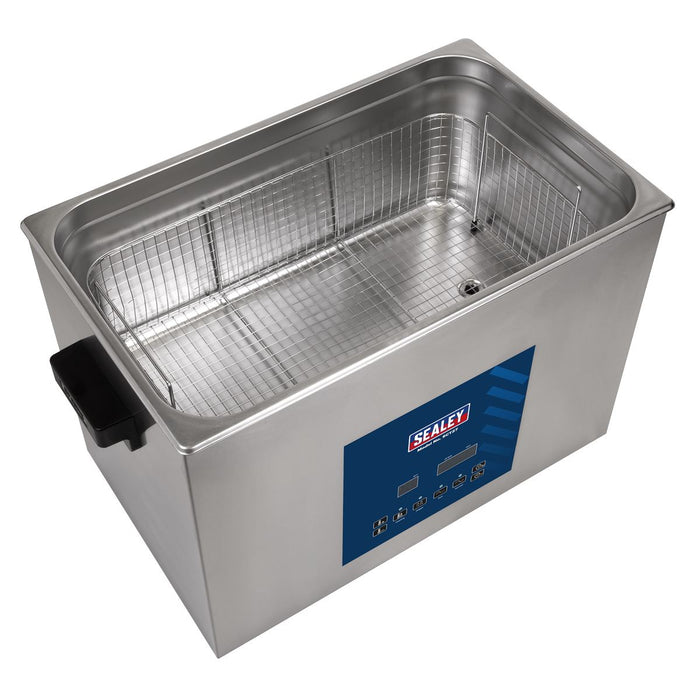 Sealey Ultrasonic Parts Cleaning Tank 27L SCT27 Sealey - Dynamic Drive