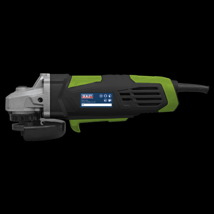 Sealey SG115E Angle Grinder 115mm 750W 230V Green Heavy Duty Sealey - Dynamic Drive