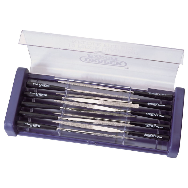Draper Diamond Needle File Set, 140mm (10 Piece) 36326 Draper - Dynamic Drive