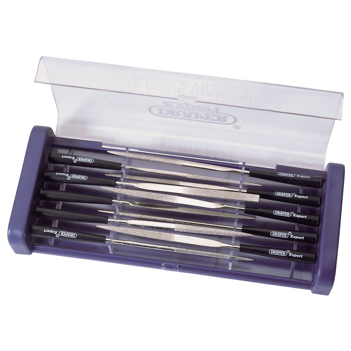 Draper Diamond Needle File Set, 140mm (10 Piece) 36326 Draper - Dynamic Drive