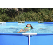 Dellonda Steel Frame Round Swimming Pool & Filter Pump 10ft - Blue DL19 Dellonda - Dynamic Drive
