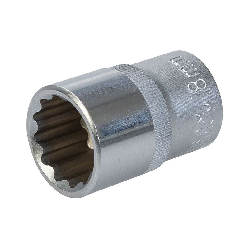 King Dick Socket SD 1/2" Metric 12pt 18mm King Dick - Dynamic Drive