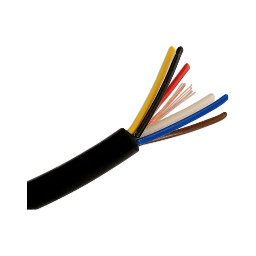 Tool Connection Black 6 & 1 Trailer Cable 8.75A & 17.5mm 30m 30093 Tool Connection - Dynamic Drive