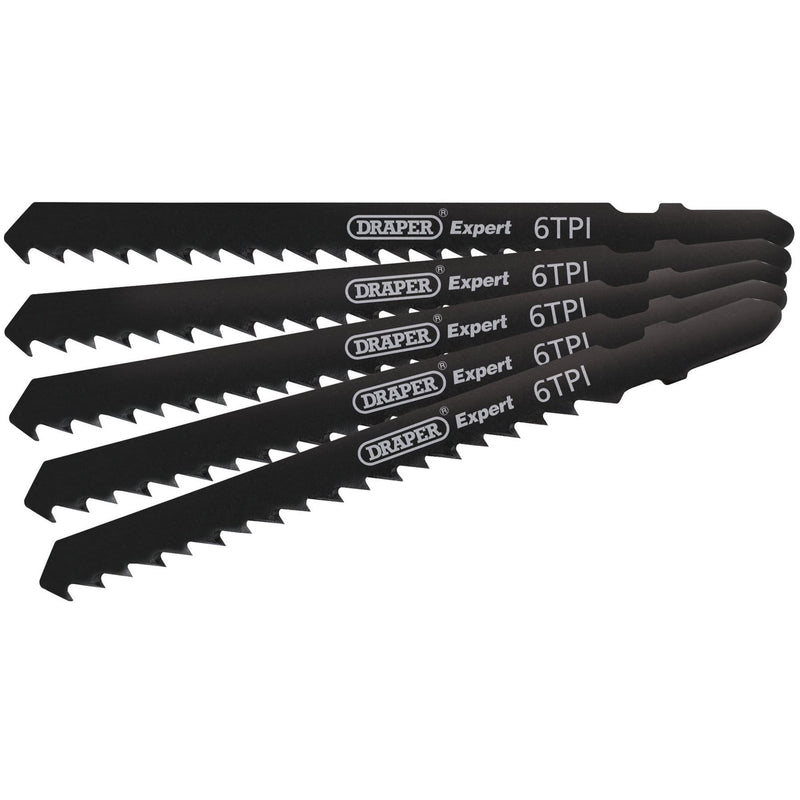Draper DT144D Jigsaw Blade Set, 100mm (5 Piece) 81725 Draper - Dynamic Drive