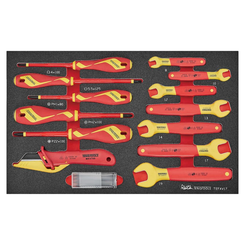 Teng Tools MECCA PRO TC-6T FOAM Electrician Tool Kit 37 Pieces Teng Tools - Dynamic Drive