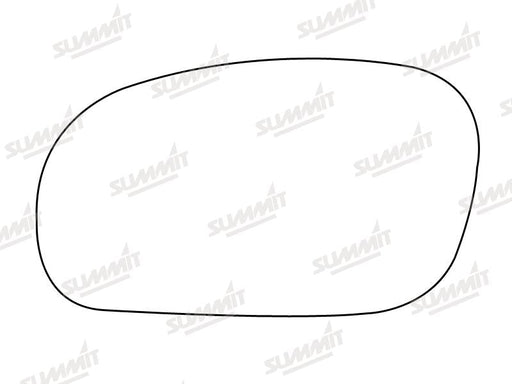 Summit Stick-On Standard Mirror Glass fits Daewoo Espera LHS Summit - Dynamic Drive