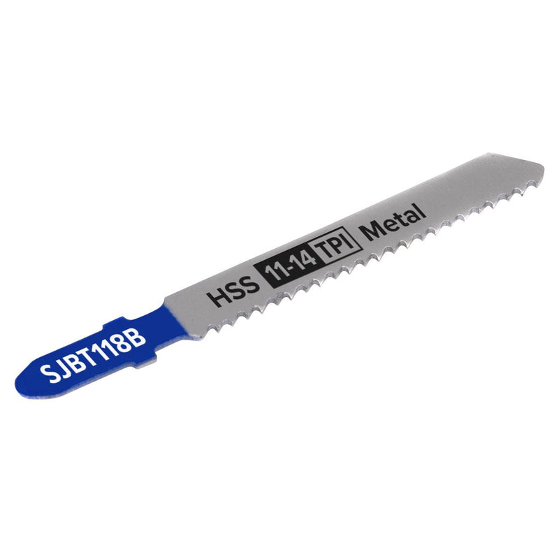 Sealey Jigsaw Blade Metal 92mm 11-14tpi Pack of 5 SJBT118B Sealey - Dynamic Drive