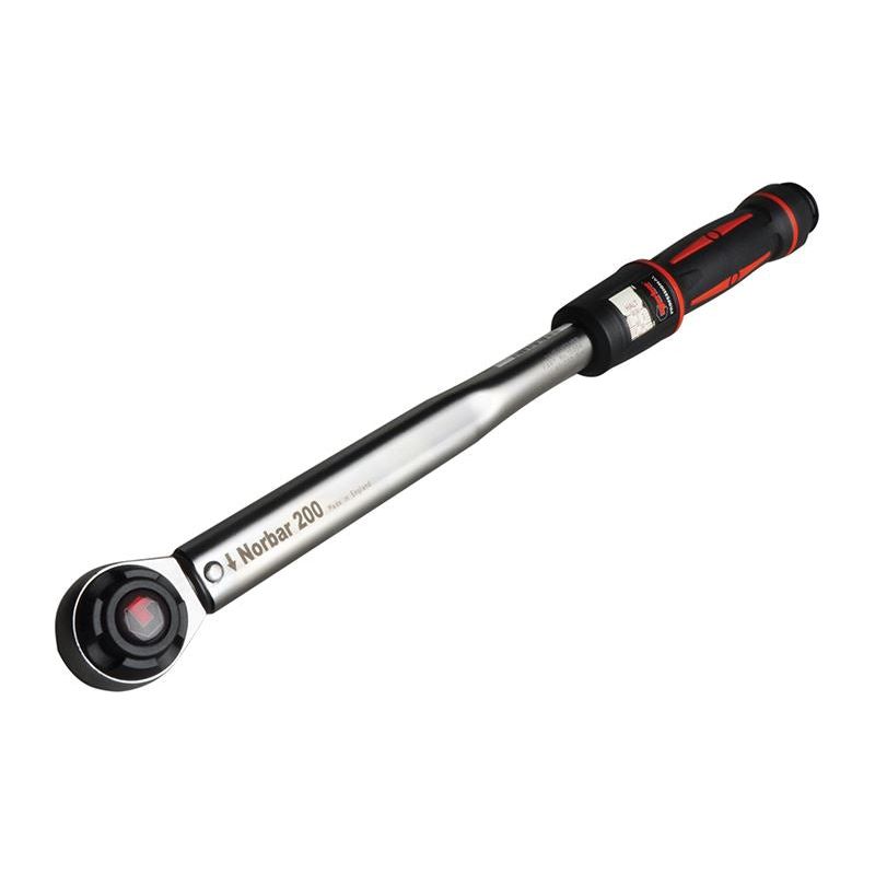 Norbar Pro 200 Adjustable Mushroom Head Torque Wrench 1/2in Drive 40-200Nm Norbar - Dynamic Drive