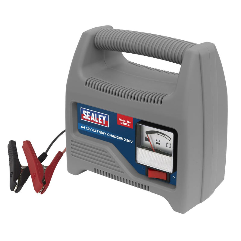 Sealey Battery Charger 12V 6A 230V DSBC6 Sealey - Dynamic Drive