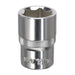 Sealey WallDrive Socket 18mm 1/2"Sq Drive Fully Polished SP1218 Sealey - Dynamic Drive