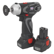 Sealey Cordless Polisher/Sander 75mm 14.4V Li-ion - 2 Batteries CP6005 Sealey - Dynamic Drive
