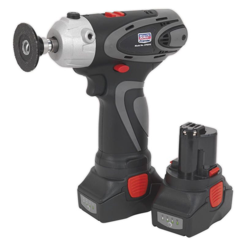 Sealey Cordless Polisher/Sander 75mm 14.4V Li-ion - 2 Batteries CP6005 Sealey - Dynamic Drive