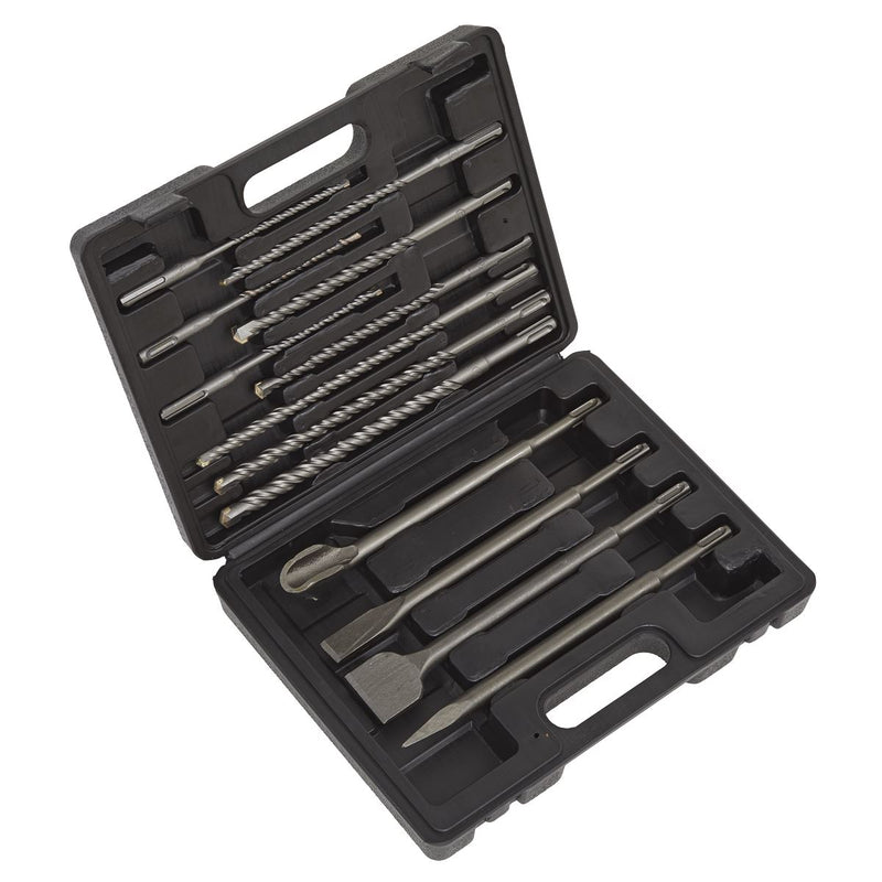Sealey SDS Plus Drill Bit & Chisel Set 13pc WDCS Sealey - Dynamic Drive