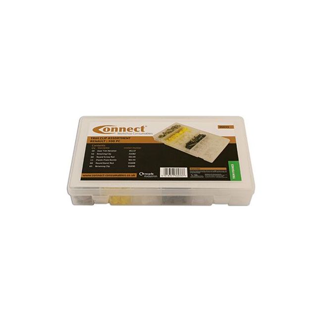 Connect for Renault Assorted Trim Clips 300pc 36033 Tool Connection - Dynamic Drive
