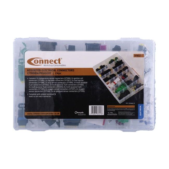 Connect Assorted Citroen/for Peugeot Connector Kit 24pc 37617 Tool Connection - Dynamic Drive