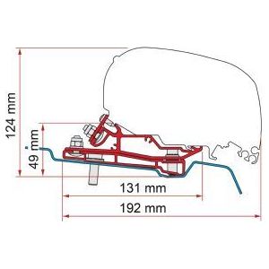 Fiamma F80/F65 Adapter Ford Transit H3 400 98655Z108 Fiamma - Dynamic Drive