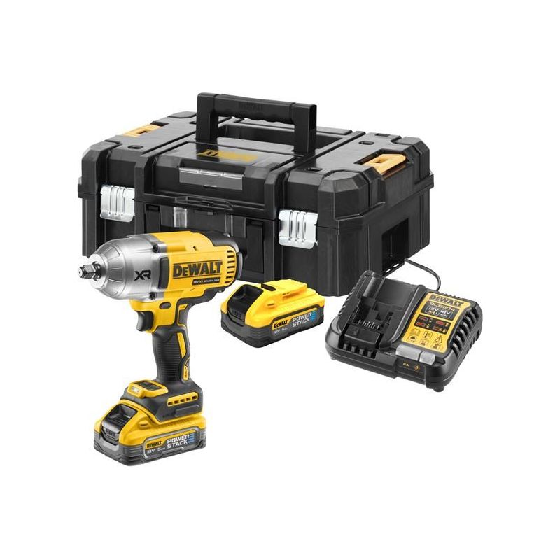 Dewalt Power Tools DCF900H2T POWERSTACK™ Impact Wrench 18V 2 x 5.0Ah Li-ion DeWALT Power Tools - Dynamic Drive