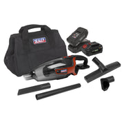 Sealey Cordless Handheld Vacuum Cleaner 650ml 20V SV20 Series Kit 2 Batteries Sealey - Dynamic Drive