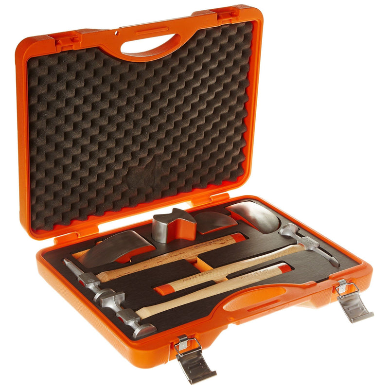 Power-Tec Aluminium Hammer and Dolly Set 7pc 92430 Laser - Dynamic Drive