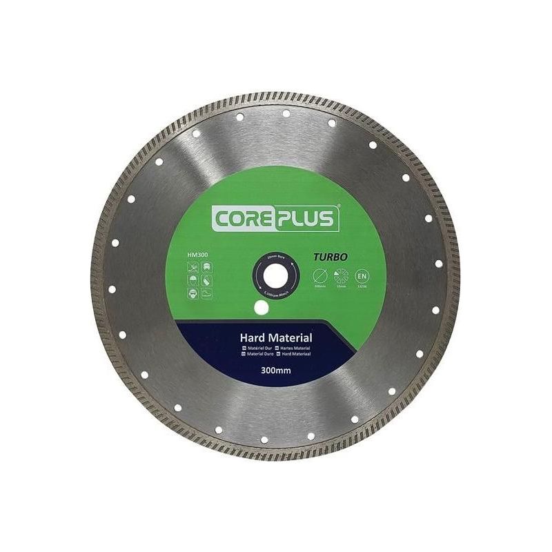 Coreplus HM300 Hard Material Turbo Diamond Blade 300mm CorePlus - Dynamic Drive